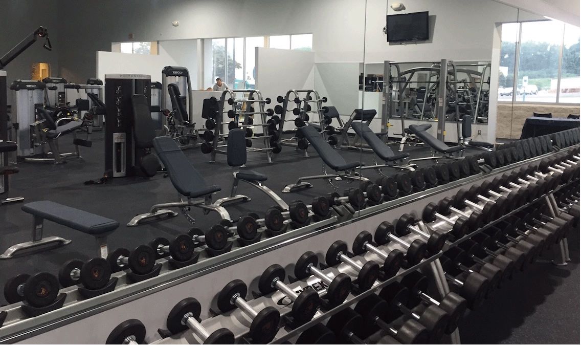 Commercial Gym Mirrored Wall | Montgomeryville, PA