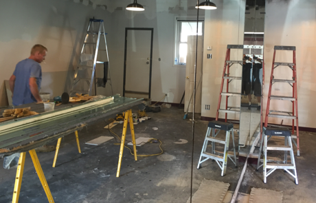 Installing Dance Studio Mirror Wall | Springfield, PA